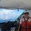 Dean Dixon on deck Weatherbird II during first Leg of C-IMAGE August research cruise