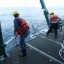 Karen Dreger and Jonelle Basso deploying the SIPPER plankton imaging system